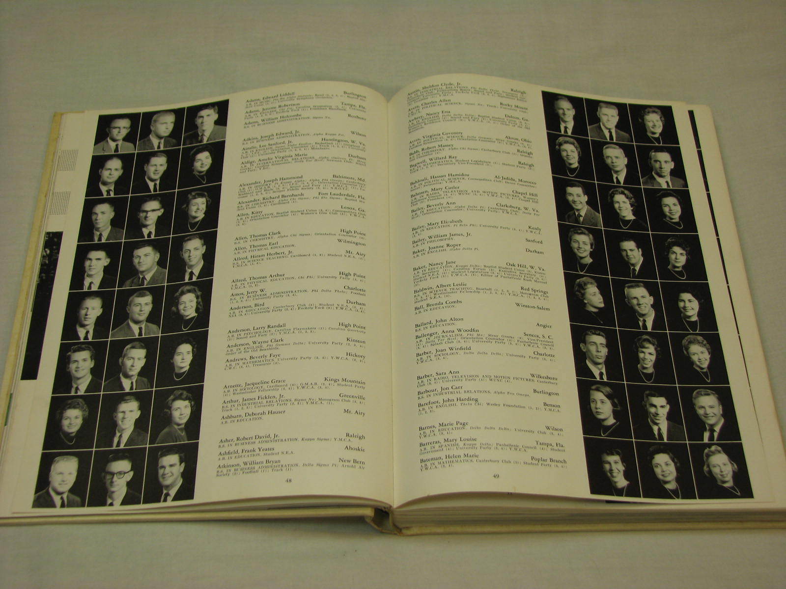 1960 UNC Chapel Hill Yackety Yack Student Yearbook Tar Heels Annual Alumni Fan