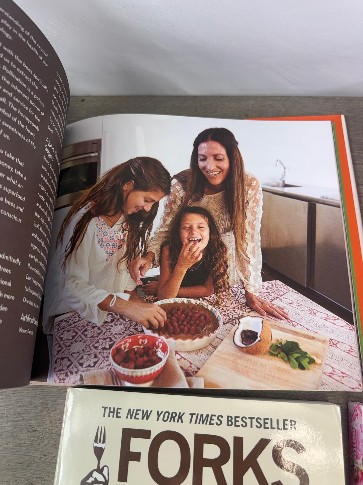 Plant-Based Vegan Cookbooks Lot 4 Plantpower Forks Over Knives Damuck Multicolor