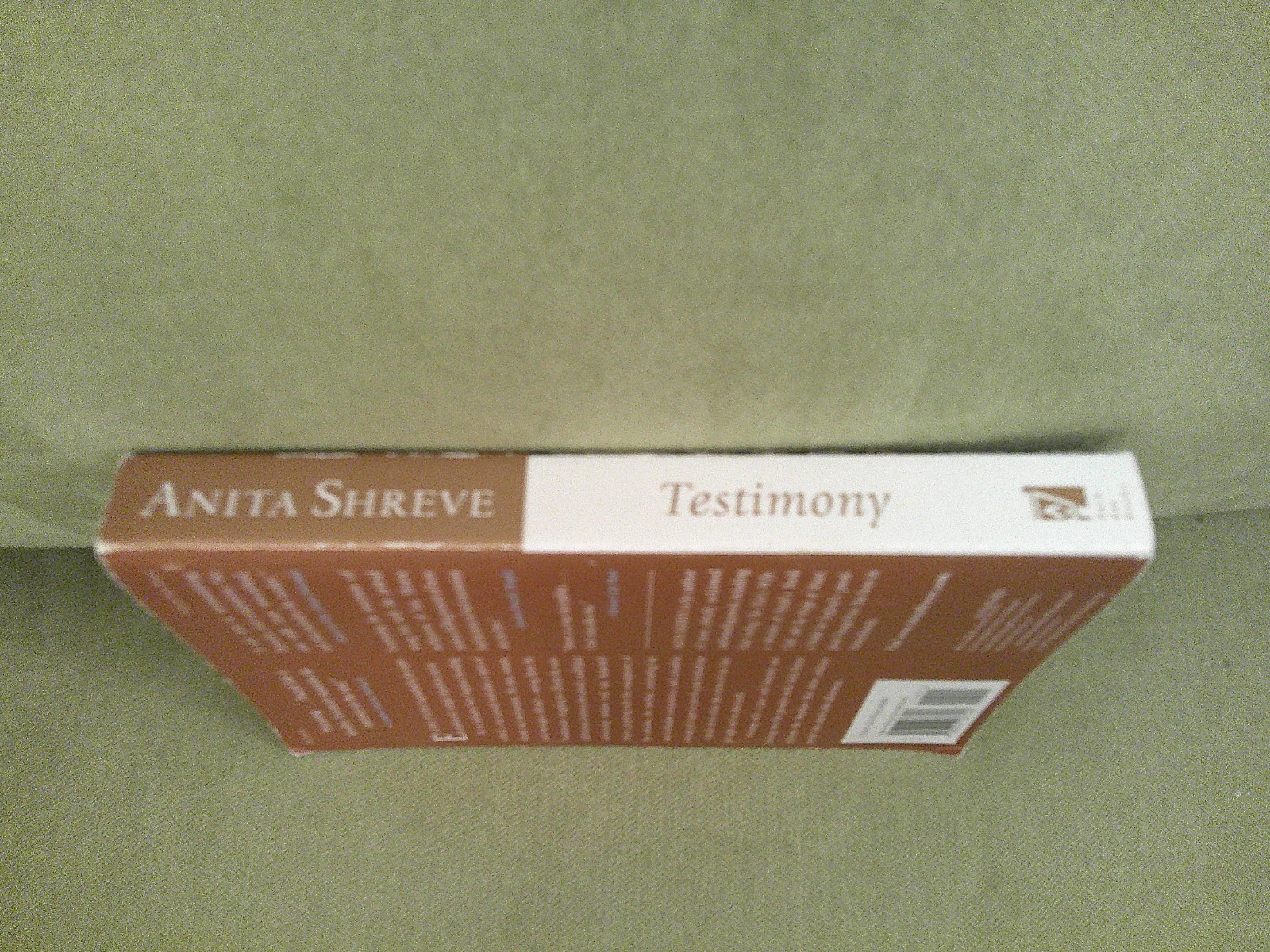 Testimony by Anita Shreve, 9780316067348, Paperback