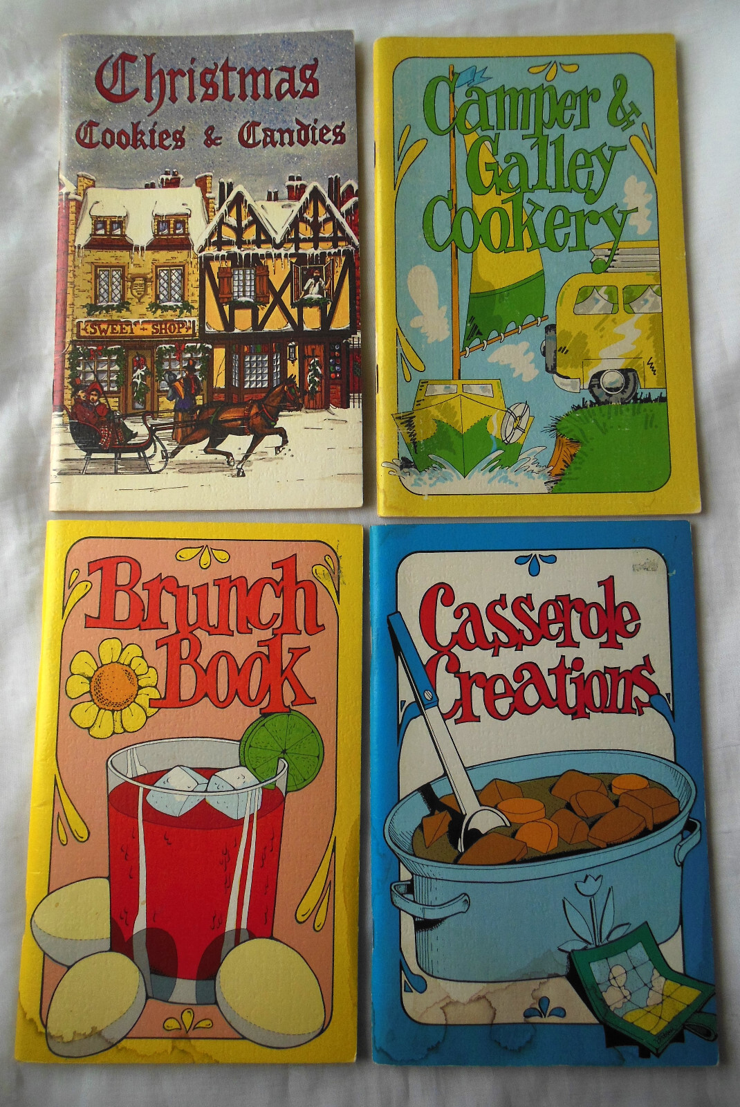 Potpourri Press Cookbooks -Brunch, Christmas Cookies, Casserole, Camper & Galley