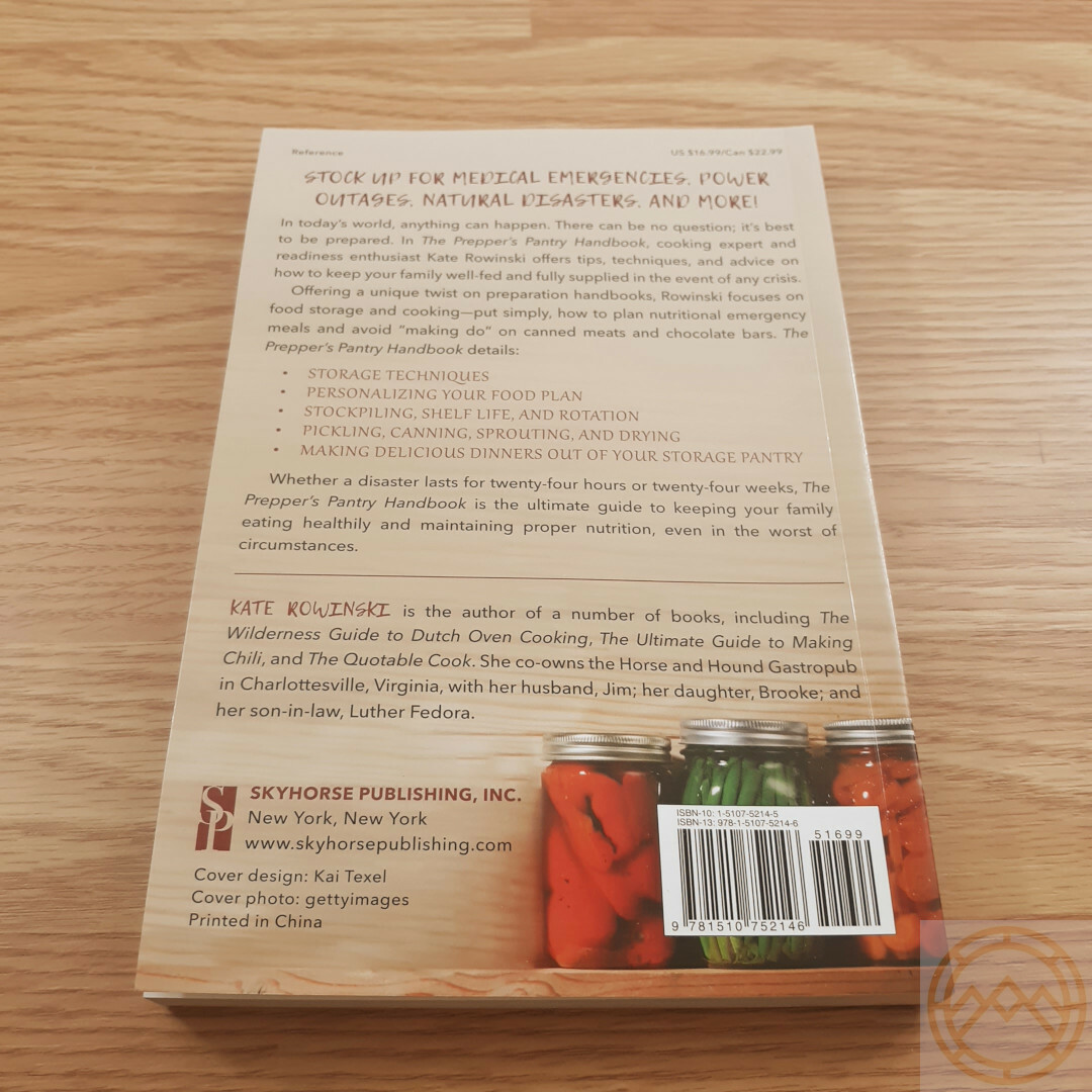 The Prepper’s Pantry Hand Book Plan & Cook Nutritional Emergency Meals 166 Pages