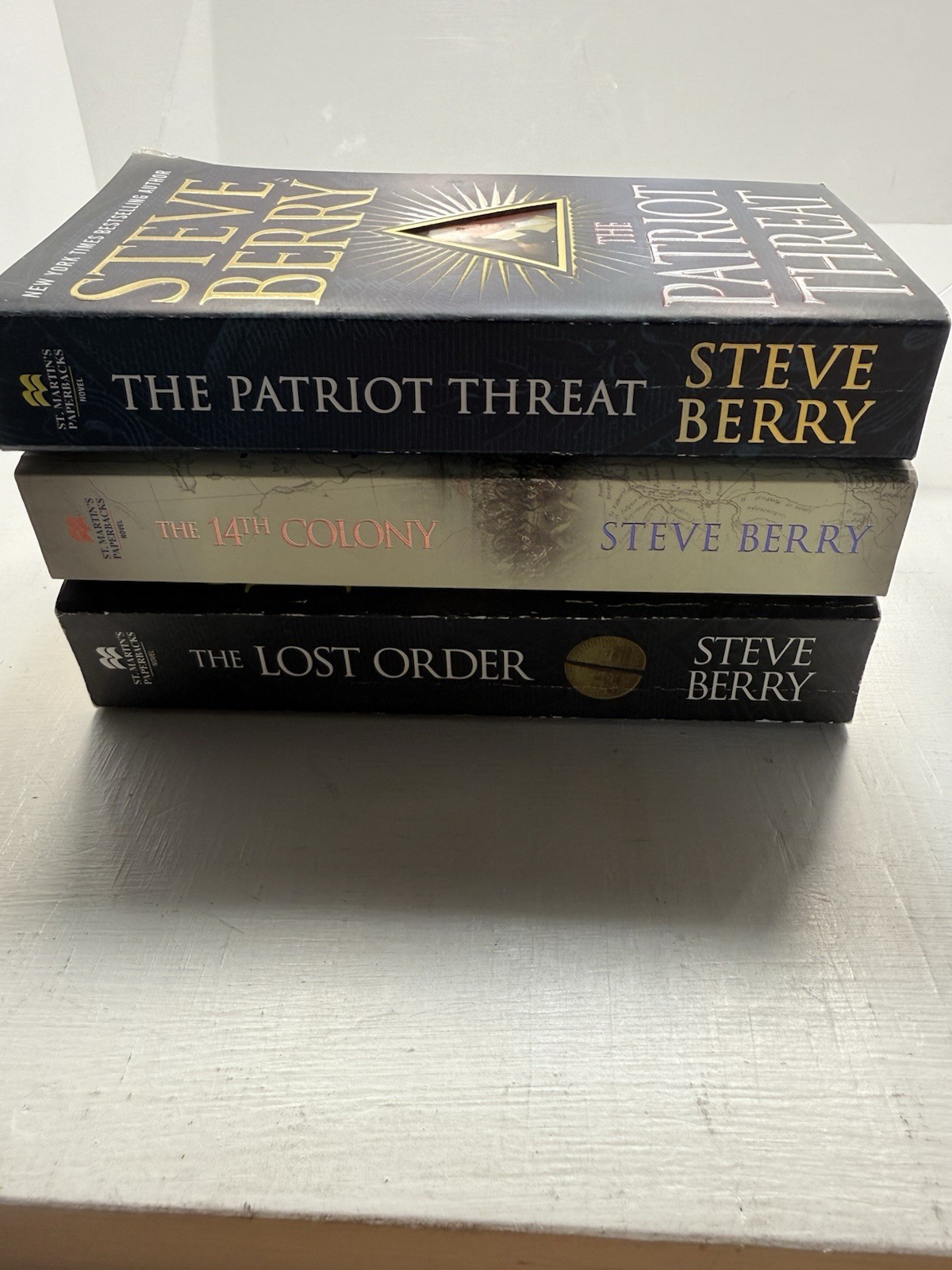 Steve Berry Cotton Malone Paperback Lot 6 Templar Jefferson Patriot