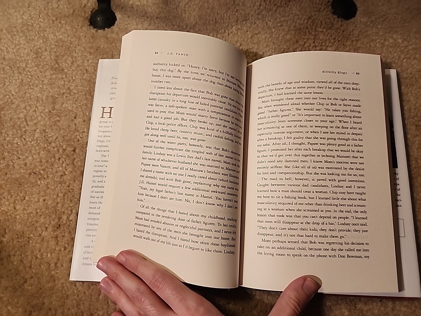 Hillbilly Elegy, J.D. Vance, True 1st Edition/1st Printing, 2016, HC/DJ, Rare