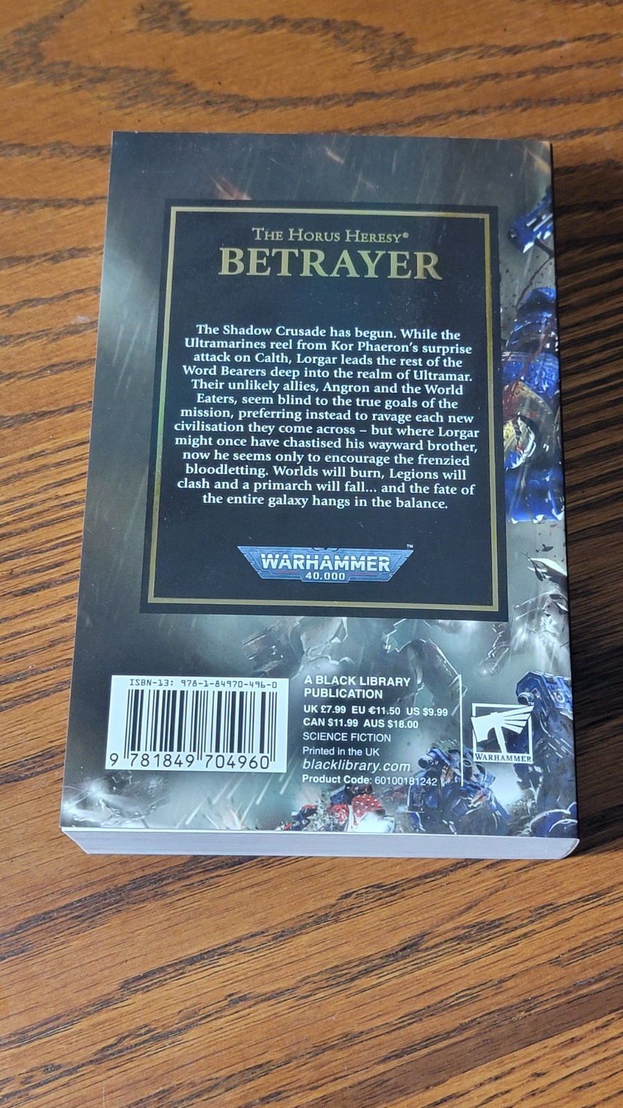 Betrayer by Aaron Dembski-Bowden Horus Heresy Warhammer 40k NEW