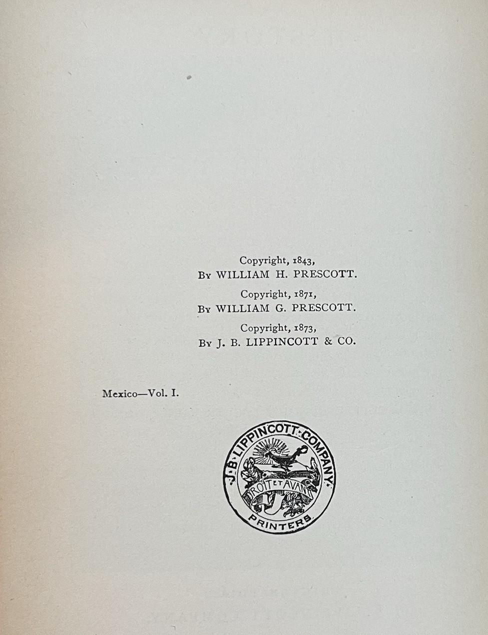 History of the Conquest of Mexico 3 Vol Set William H Prescott Universal Edition