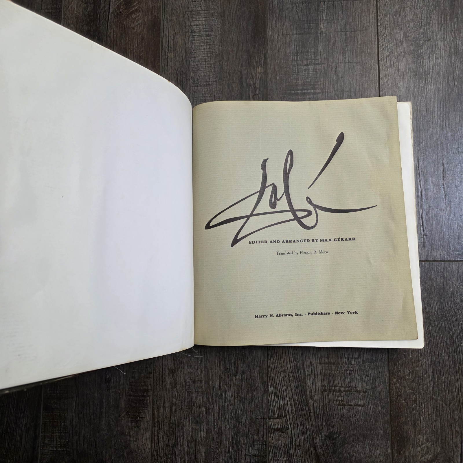 Dali De Draeger Max Gerard Harry N Abrams large art book 1968 loose pages HC