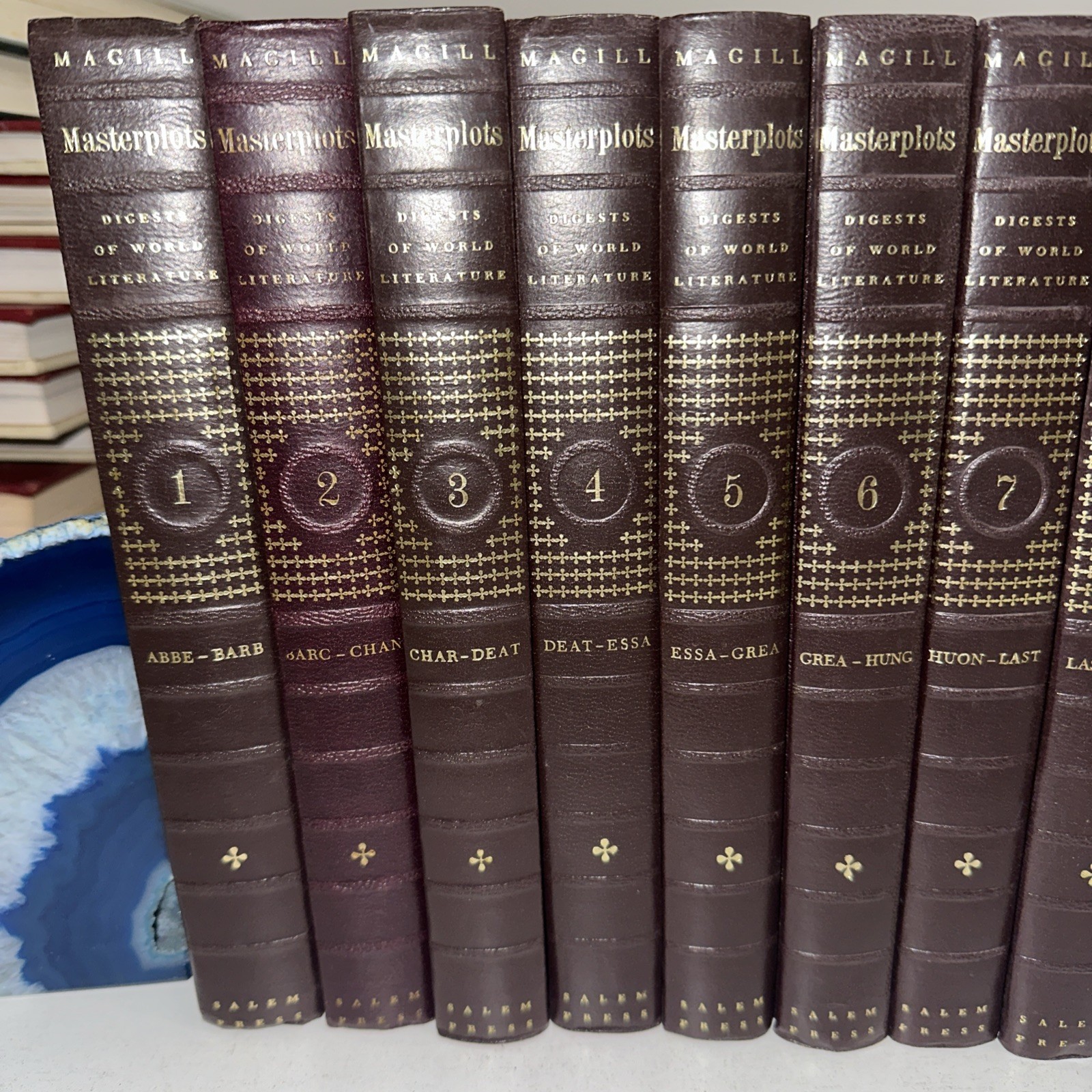 Masterplots Digests of World Literature 15 Vol Set Complete Plus 4 Annual 65-68
