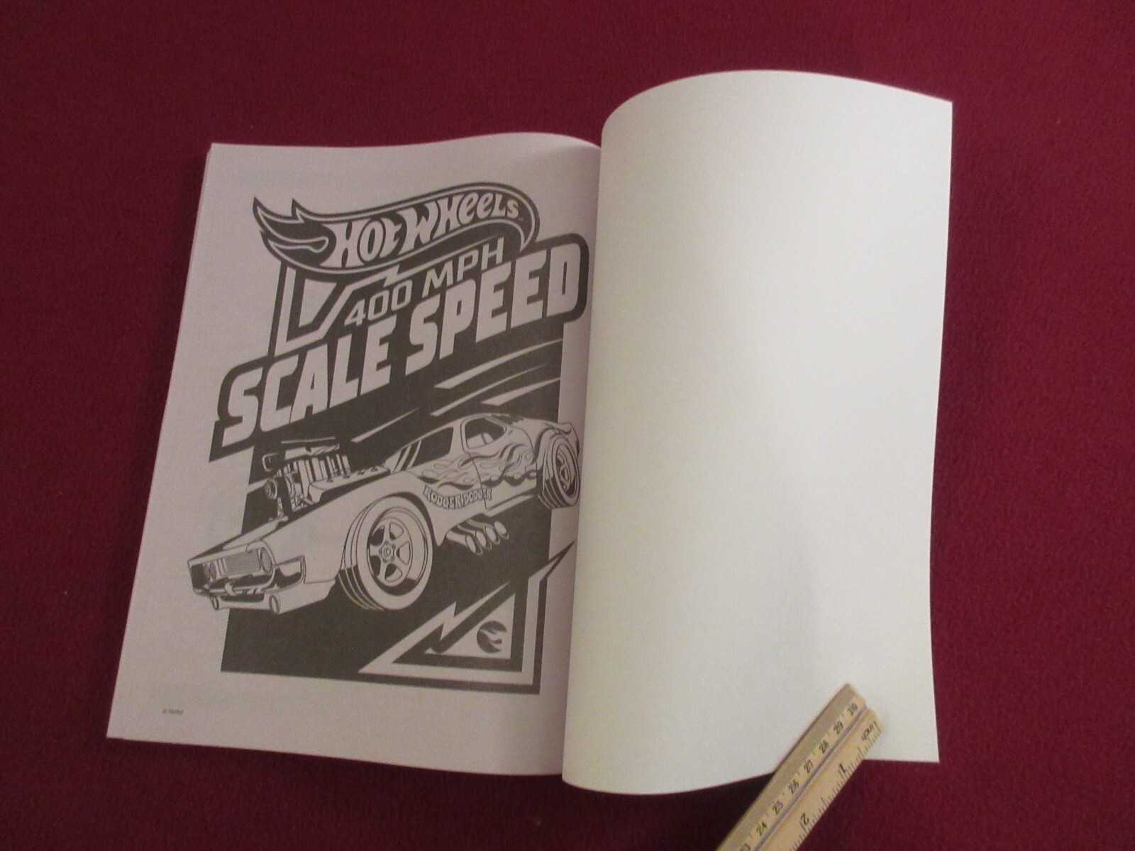 2025 Hot Wheels Coloring Book UNUSED NM/High Grade Original