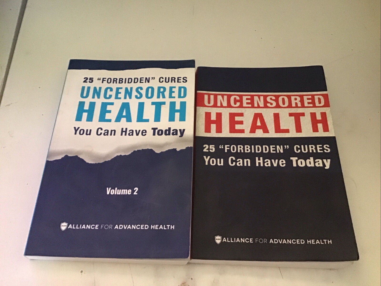 Uncensored Health 25 “Forbidden” Cures You Can Have Today Paperback Lot of Two