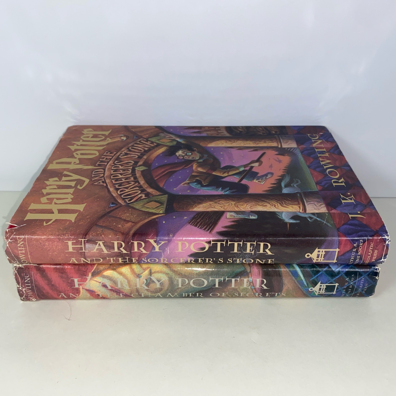 Harry Potter Hardcover Book Lot Scholastic Arthur A Levine Books 1 & 2