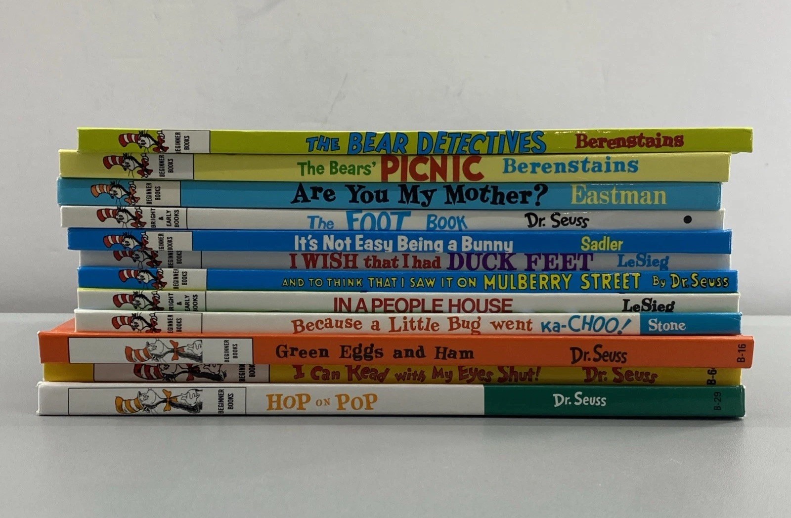 Dr. Seuss Beginner Books Lot 12 Hardcover Various Titles EUC Mulberry Street