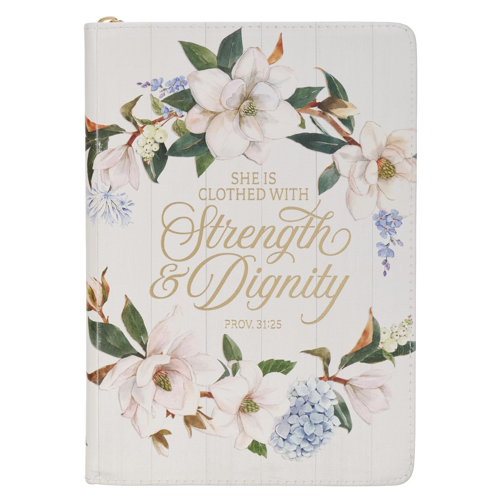 Christian Art Gifts Inspirational Zippered Journal, Strength & Dignity Wide …