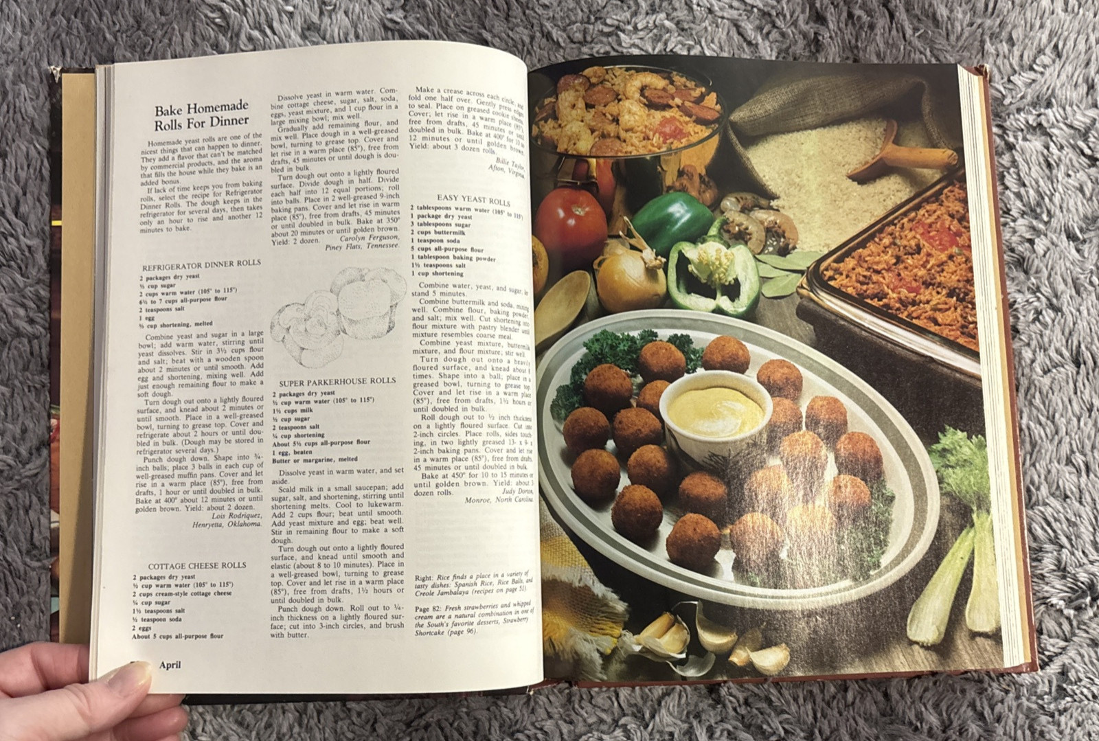 Southern Living 1981 Annual Recipes Hard Cover Book Vintage GC 340 Pages 8.5×11”