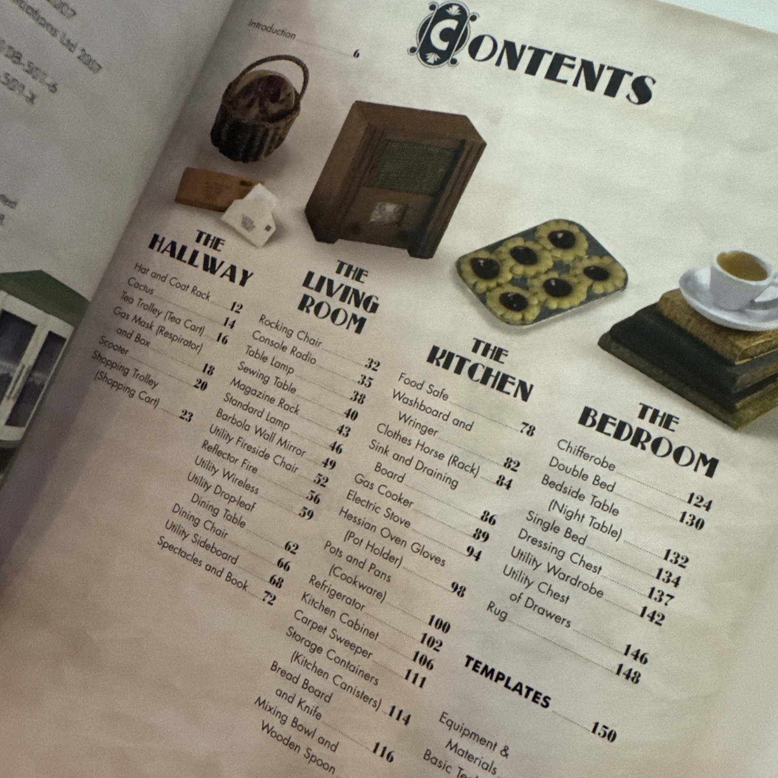 Thirties & Forties Miniatures in 1:12 Scale – paperback Harrop, Jane 2007