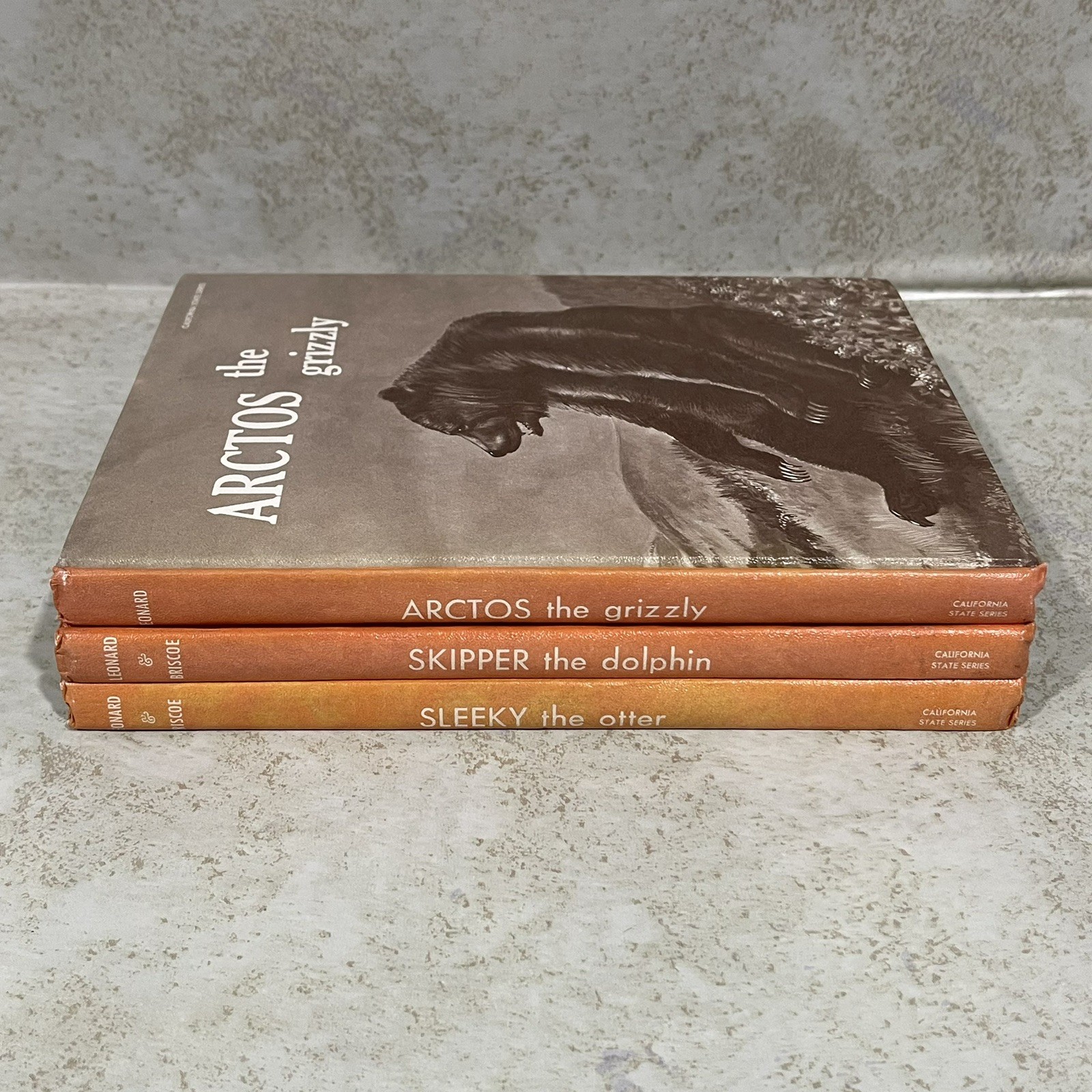 Lot of 3 California State Series Wildlife Adventure Books Hardcover 1969