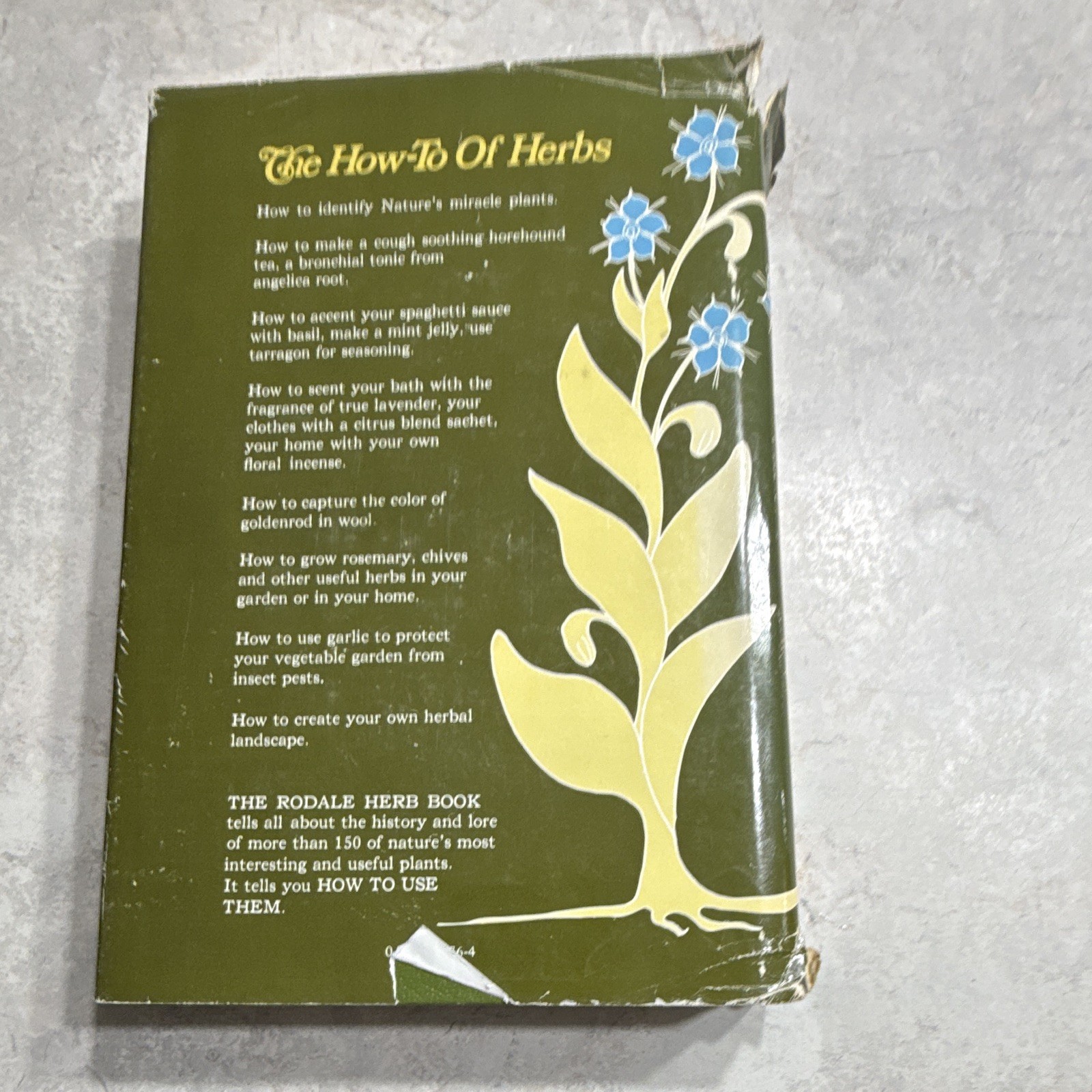 The Rodale Herb Book Hardcover Gardening Herbs Rodale Press Illus Dust Jacket