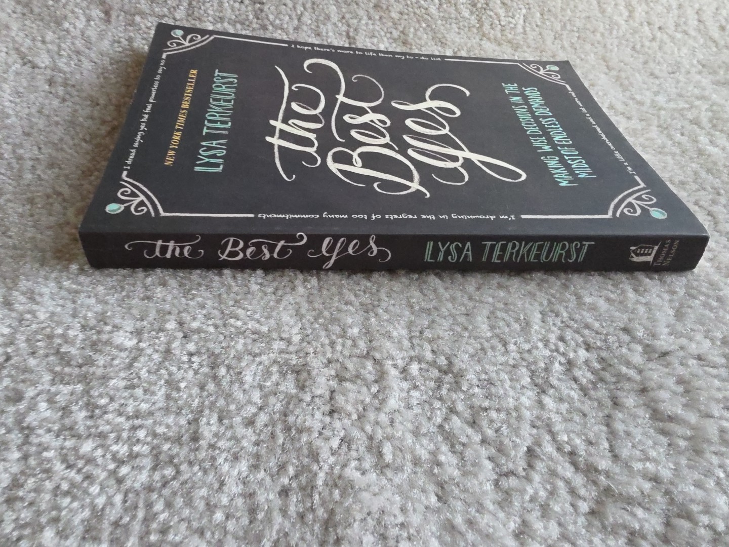 The Best Yes by Lysa TerKeurst paperback book FREE SHIPPING Wise Decisions lisa