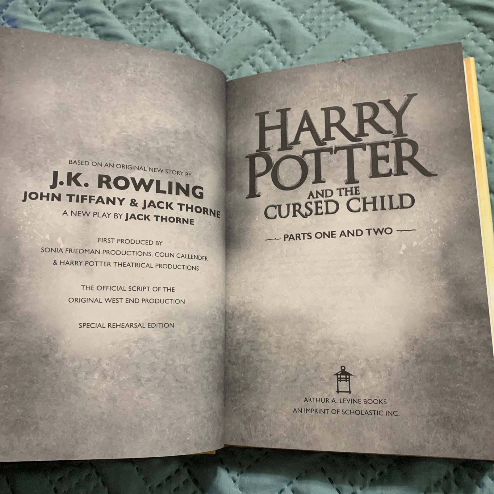 NEW: Harry Potter and the Cursed Child, hardcover