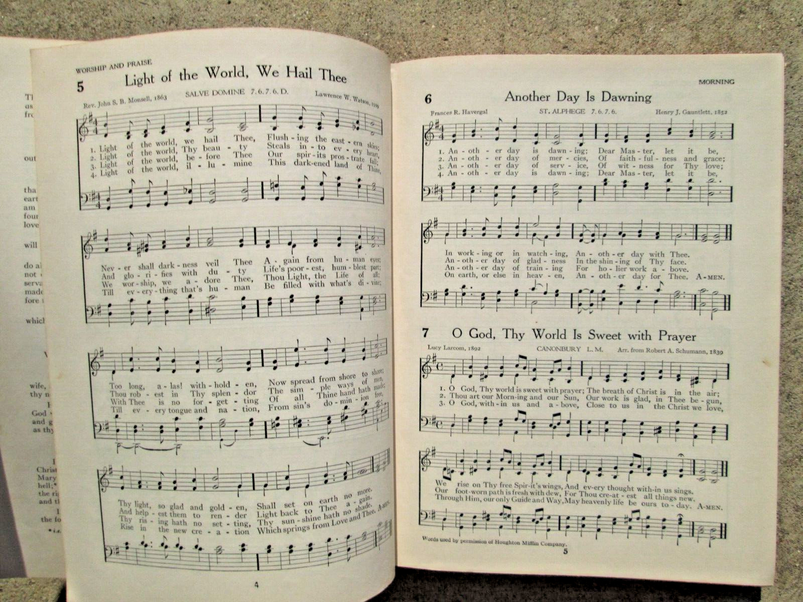 VTG 1940 The Church School Hymnal for Youth The Westminster Press HC NICE!