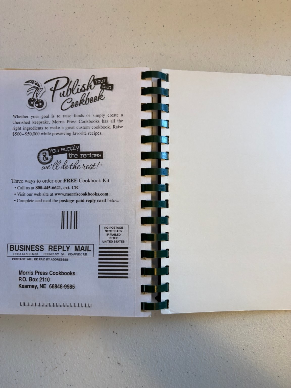 Randolph United Methodist Church Cookbook 2010 Spiral Bound Recipes Morris Press