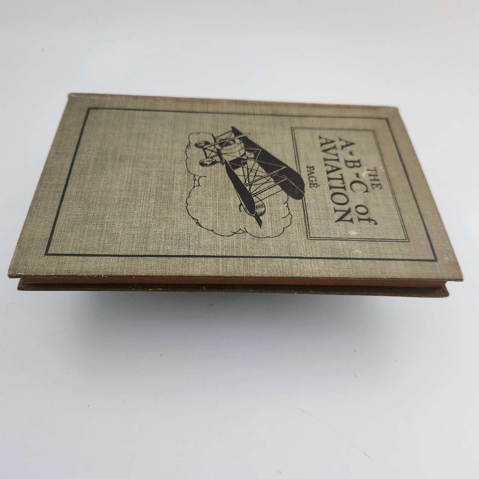 ABC of Aviation 1919 Antique Aircraft Flight Biplane Manual Page First Edition