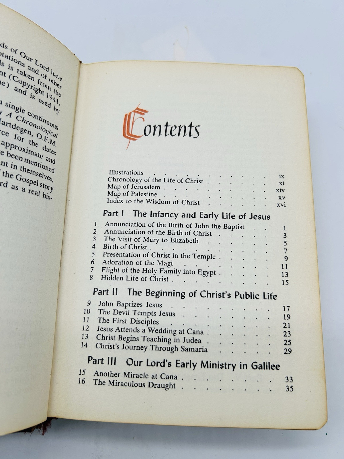 1954 The Life of Christ Vintage Catholic Book Edited by Rev O’Connell HC