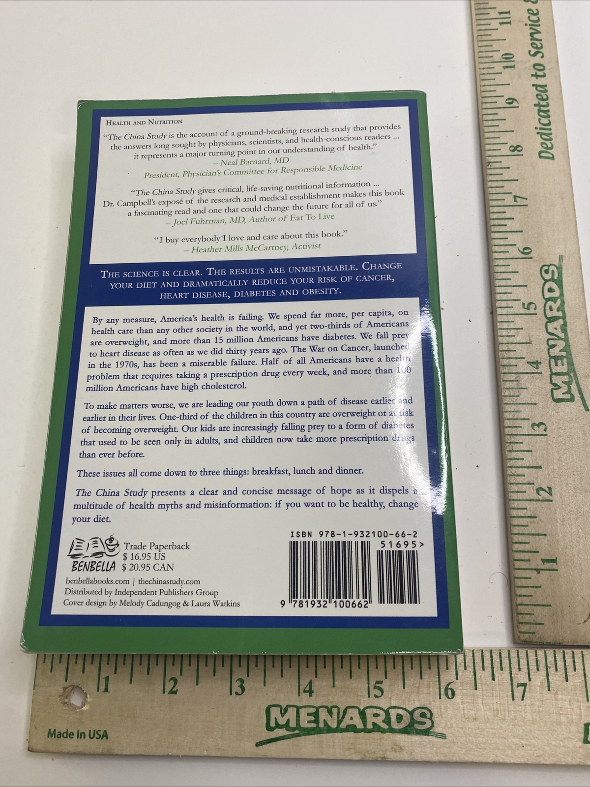 The China Study – T. Colin Campbell (2006, Paperback)