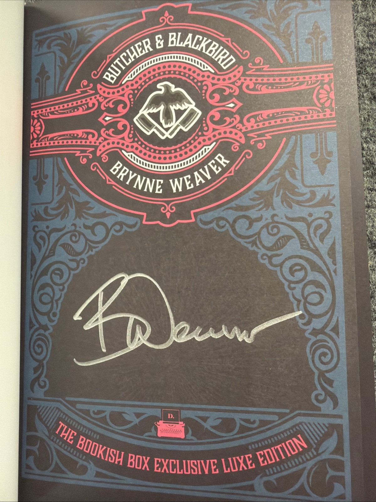 Bookish Box Butcher & Blackbird Signed Brynne Weaver