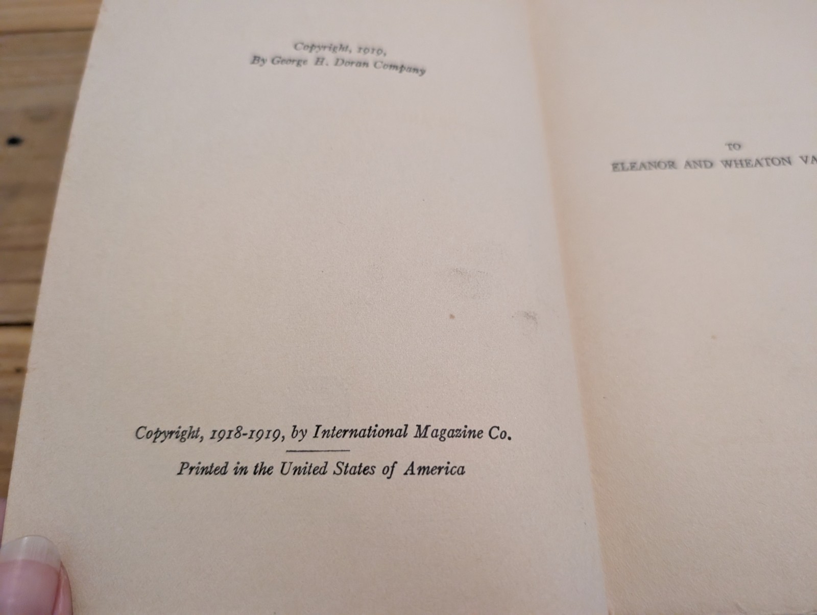 IN SECRET World War I Espionage Novel ROBERT W. CHAMBERS Ex-lib 1919 HC