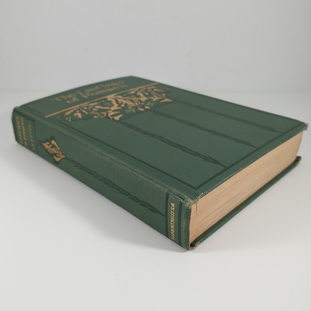 Edward Bulwer Lytton THE LAST DAYS OF POMPEII Rand McNally Green And Gold