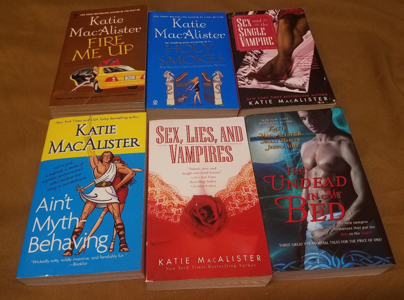 Lot of 6 vampire dragon romance bks by Katie MacAlister Ser:AISLING GREY, Guardi