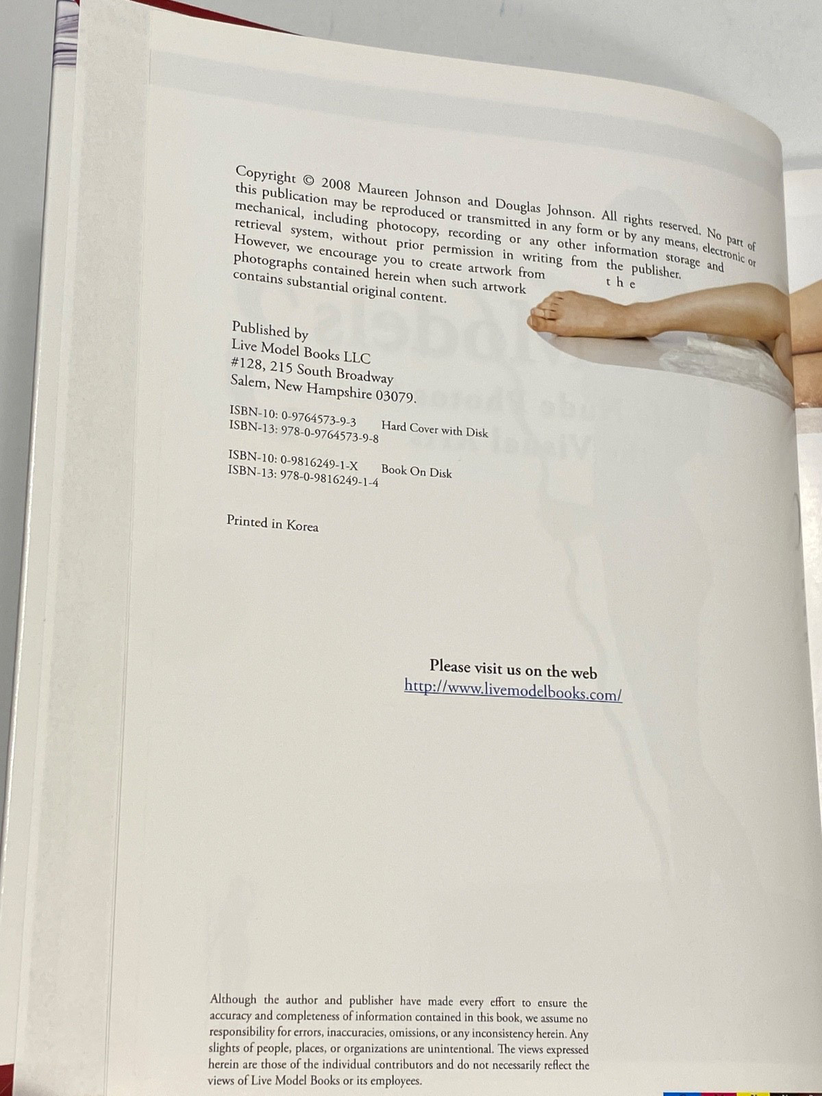 Art Models 3: Life Nude Photos for the Visual Arts, by Maureen Johnson… w/Disc