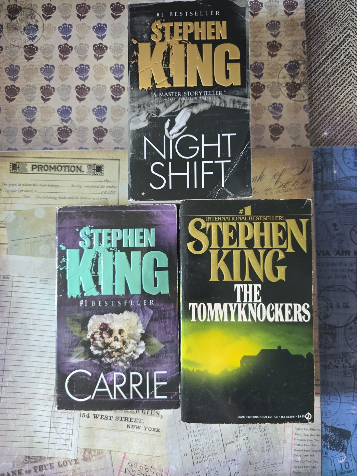 Lot Of 11 Stephen King Paperback Books Firestarter Stand Carrie Salem’s Lot