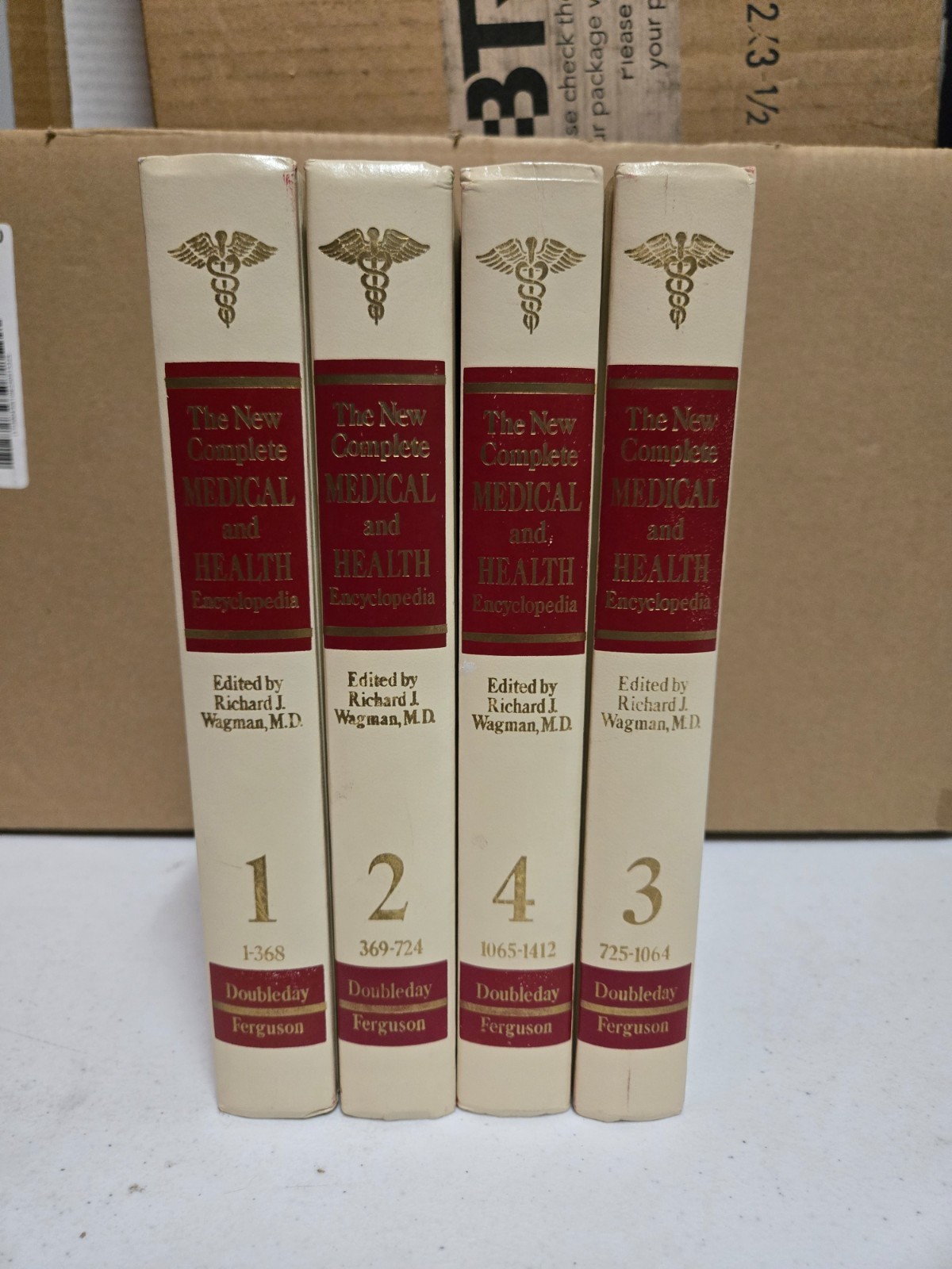 The New Complete Medical and Health Encyclopedia 4 Volume Set Doubleday Ferguson