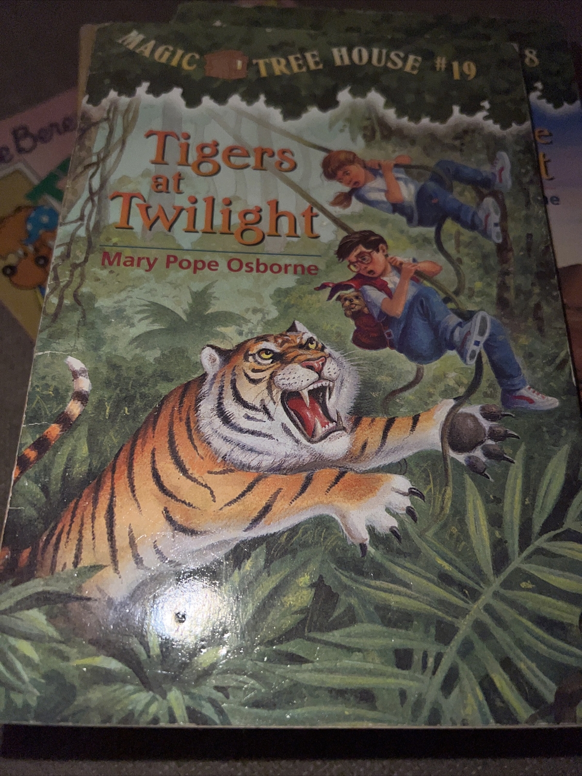 Tigers at Twilight by Mary Pope Osborne. No. 19. Magic Tree House.