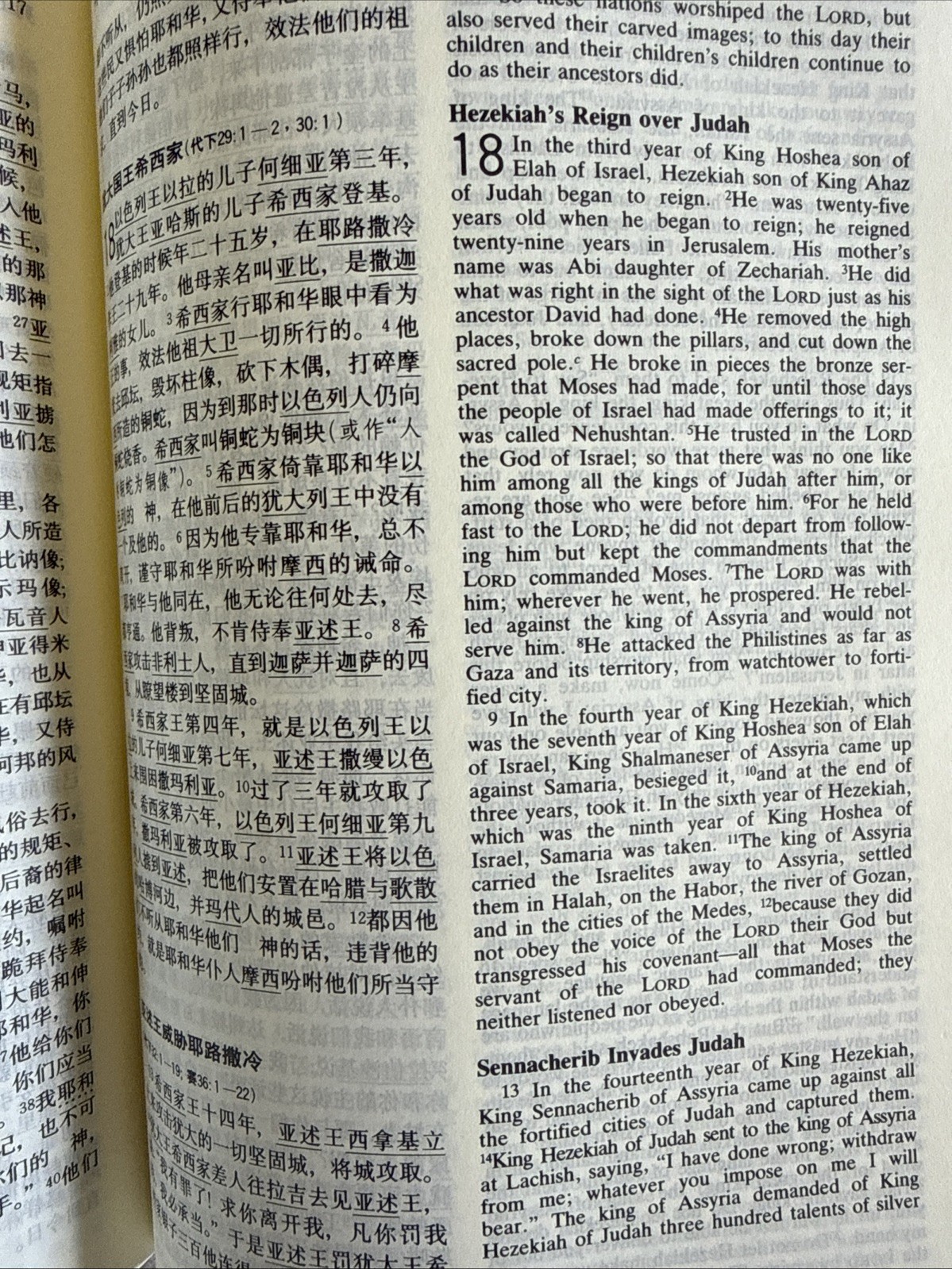 Holy Bible: NRSV New Revised Standard, Bilingual English Chinese 圣经 现代中文译本