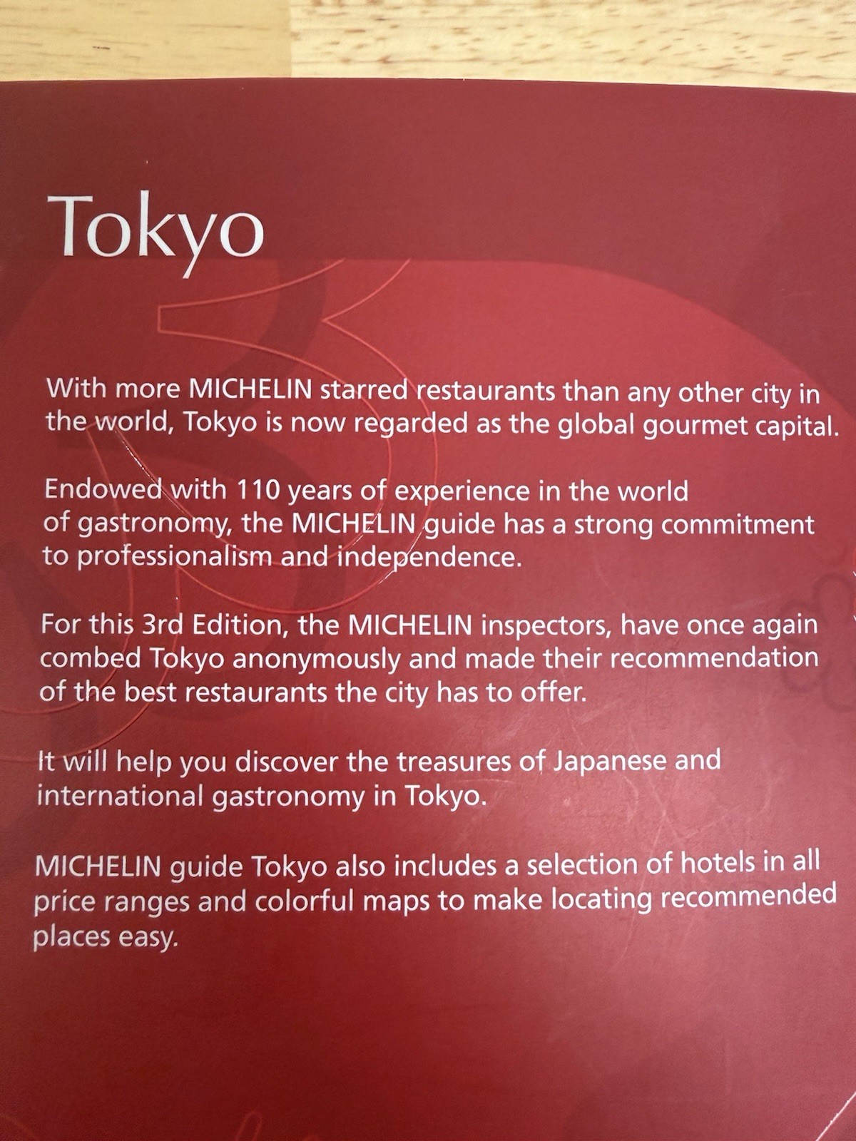 Michelin Guide Tokyo 2010 by Michelin (2010, Trade Paperback) Restaurant Book