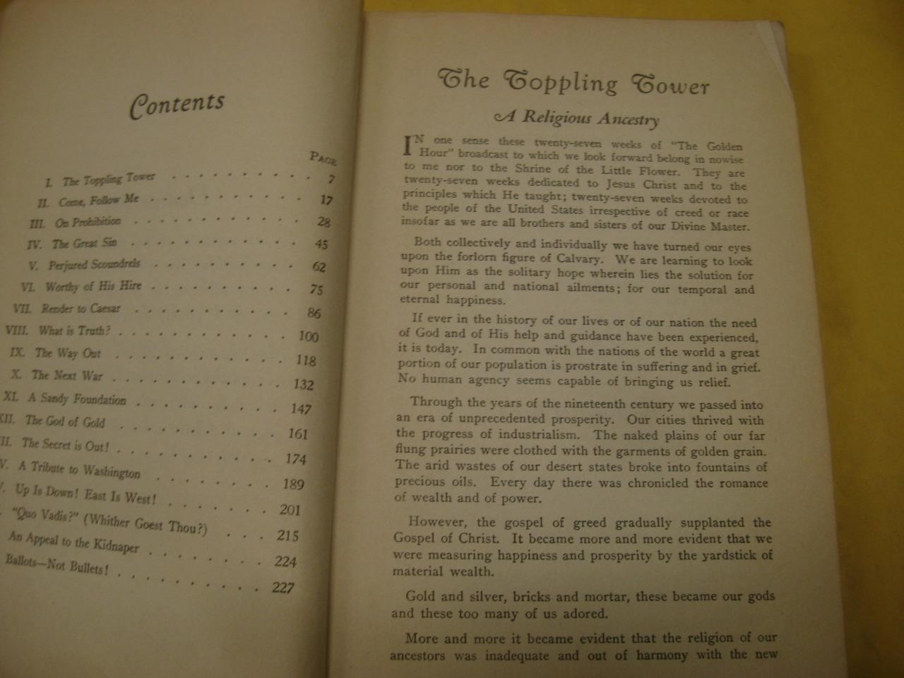 Father Coughlin’s Radio Discourses, 1931–1932 first edition