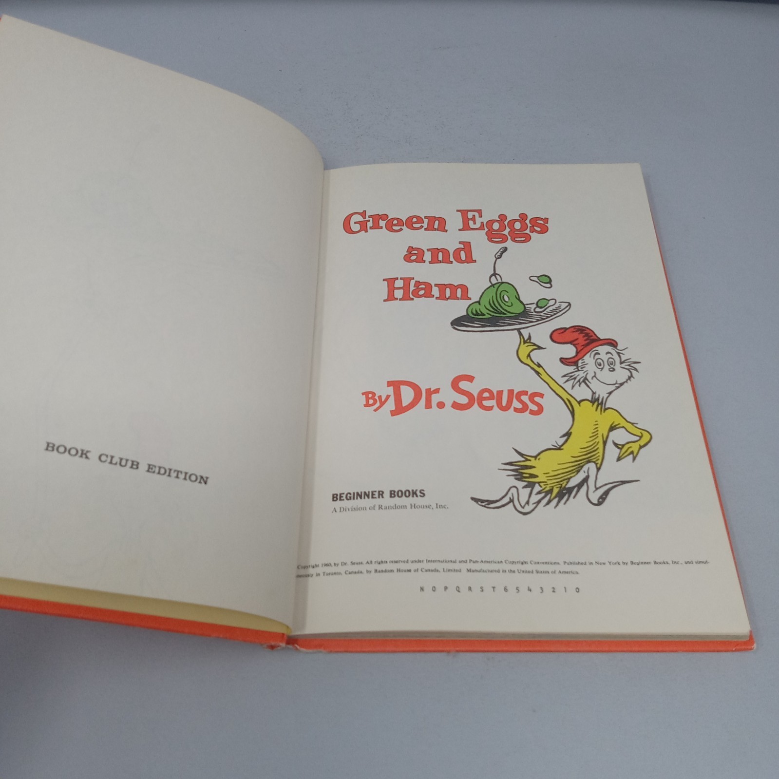 Green Eggs and Ham: 1960 Book Club Edition Beginner Books Hardcover by Dr. Seuss