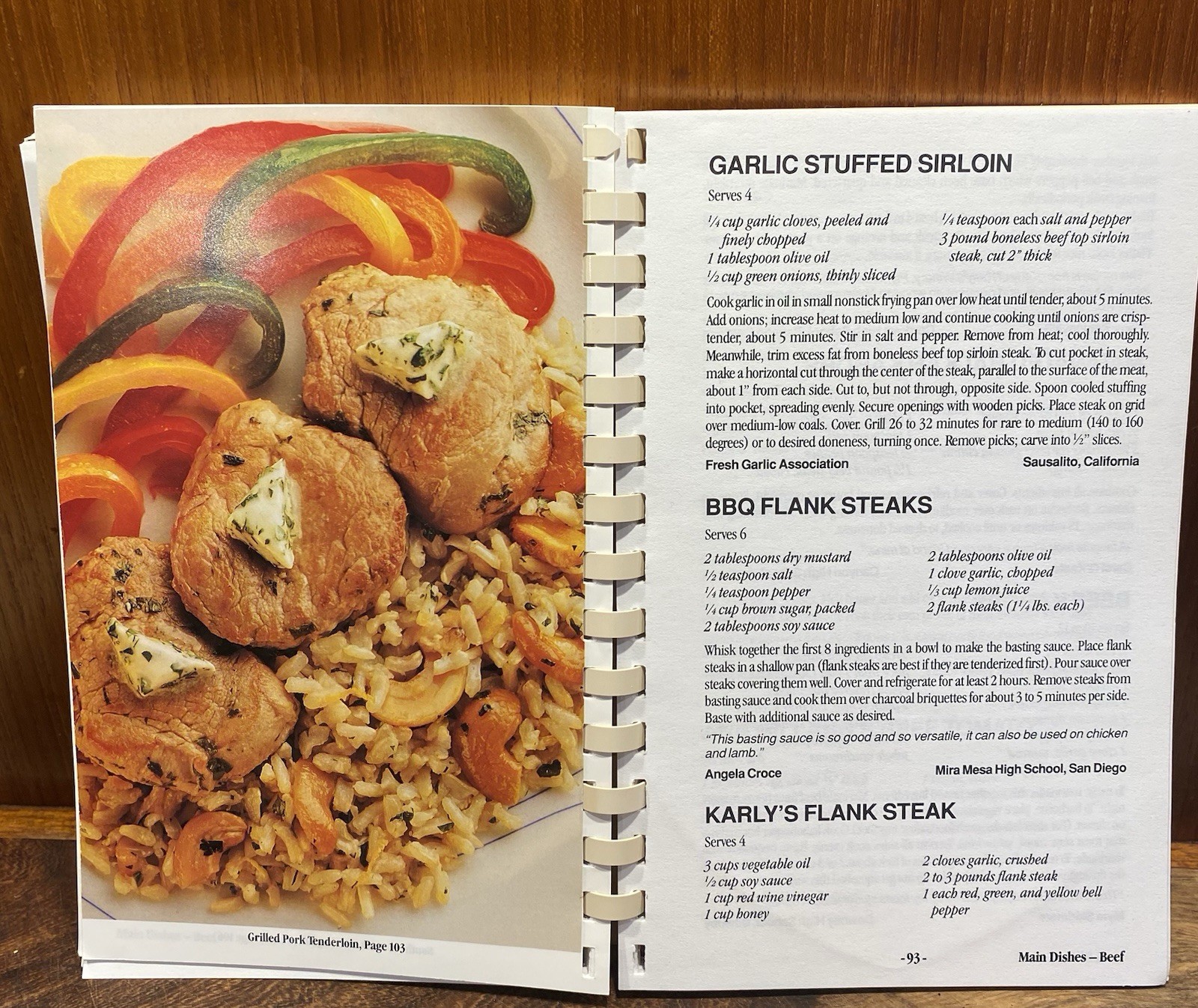 Vintage Recipe book California BBQ’S and Picnics & Parties CA Home Ec Teachers