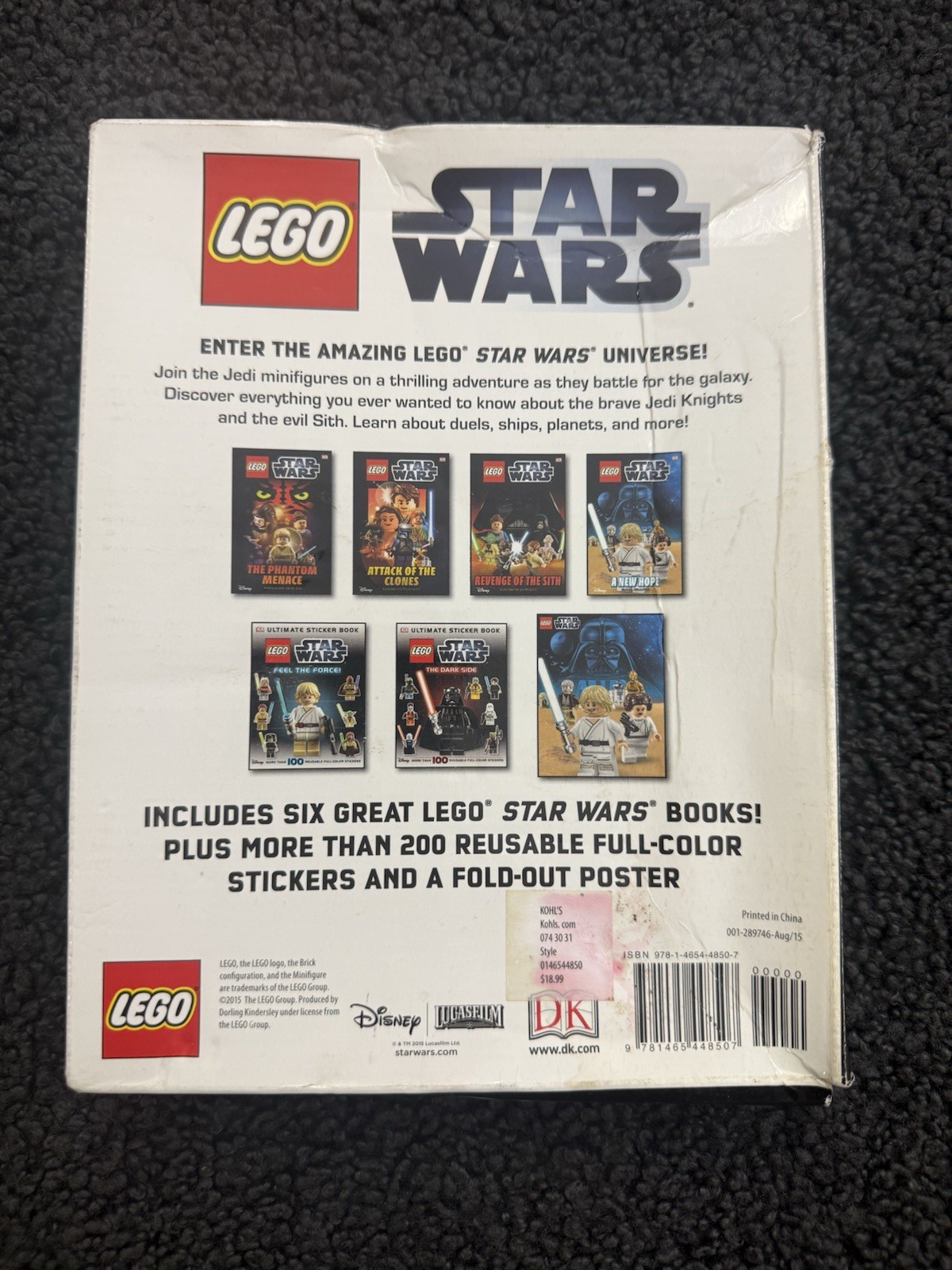 Star Wars Ultimate Book Collection 6 books, 200 Stickers Poster NIB Storm Troop