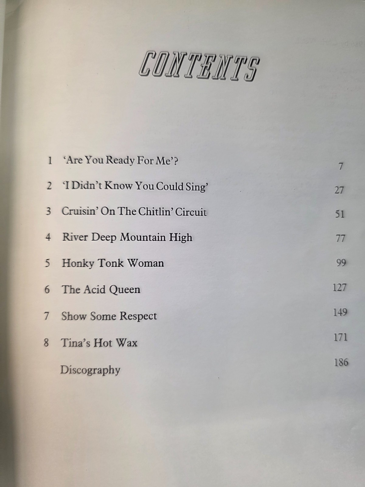 TAKE YOU HIGHER: THE TINA TURNER EXPERIENCE CHRIS WELCH SOFTCOVER