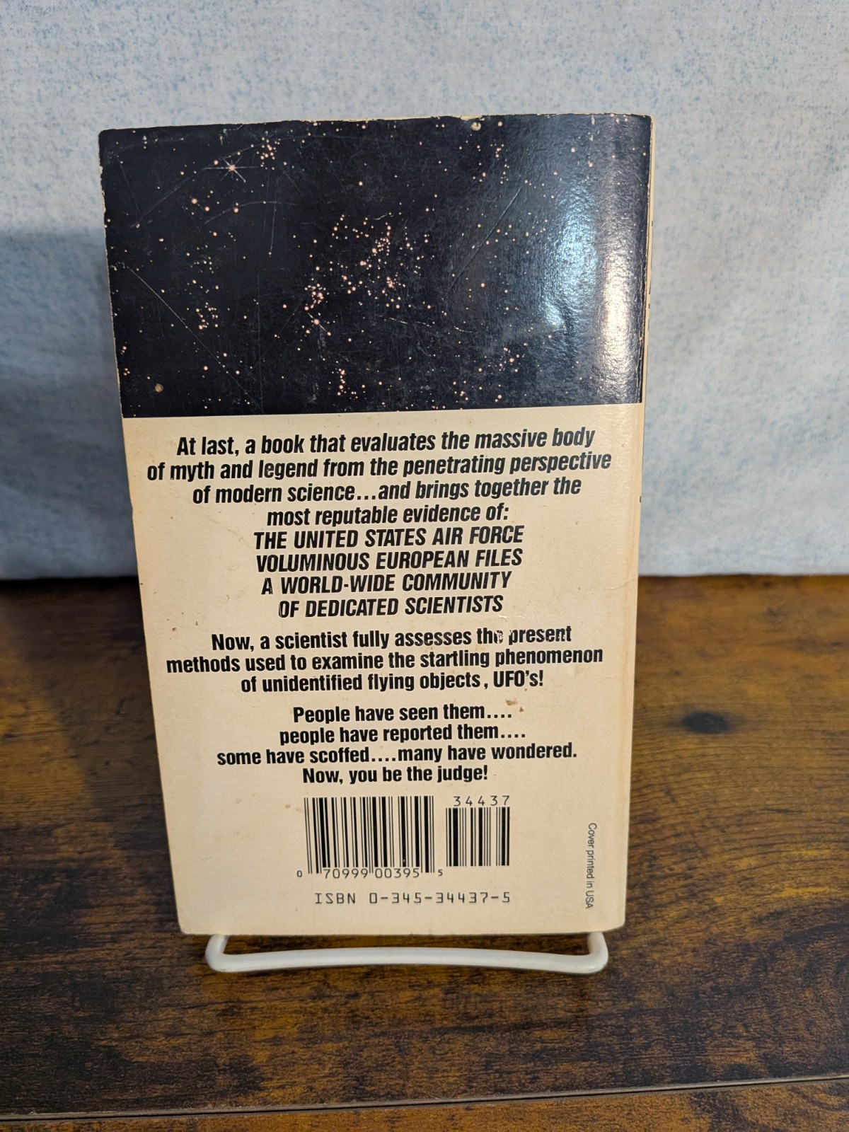UFO’s In Space: Anatomy of a Phenomenon by Jacques Vallee 1987 Ballentine 34437
