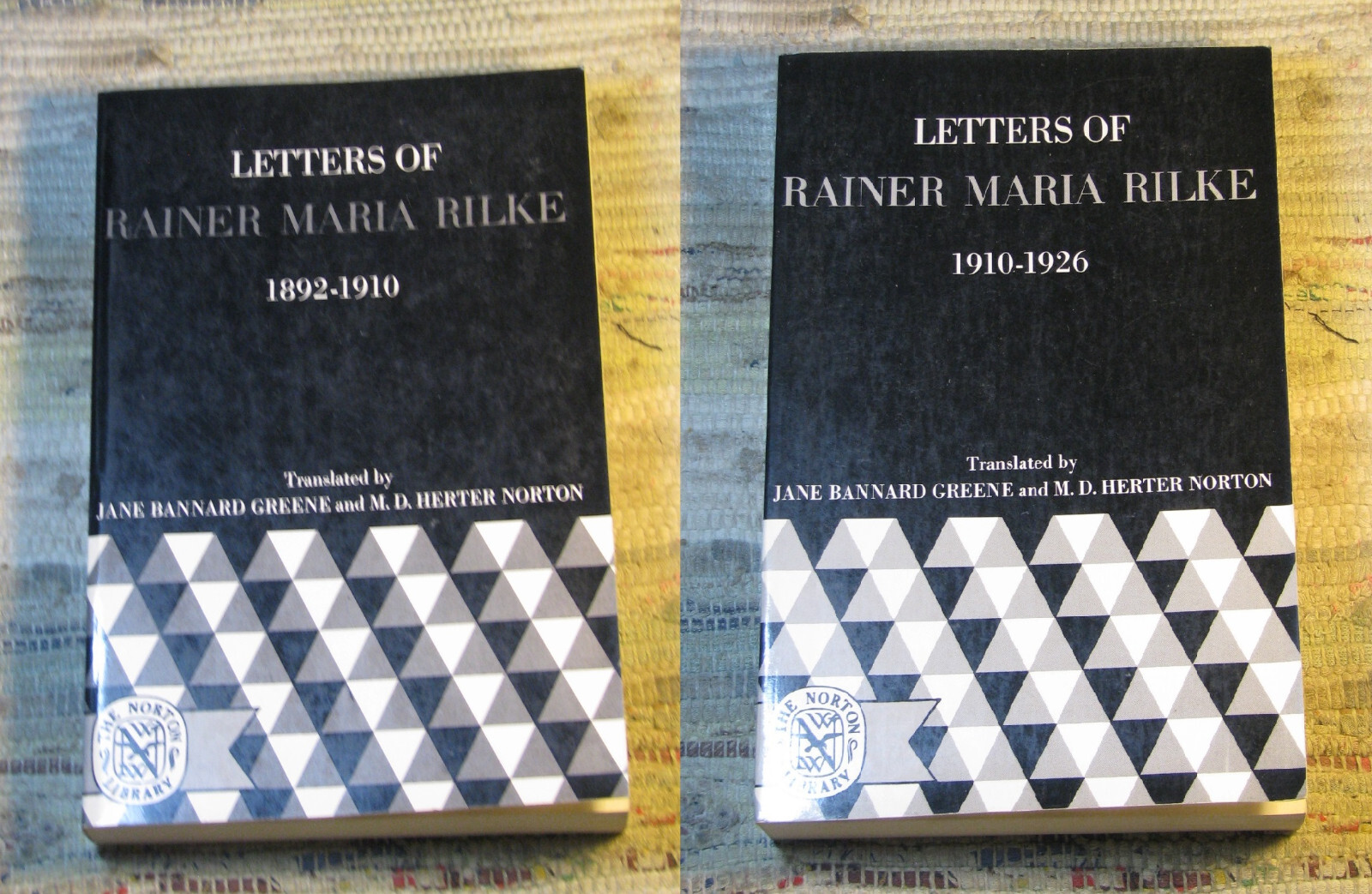 LETTERS OF RAINER MARIA RILKE 1892-1910 & 1910-1926 ©1972 Norton Library Paperba