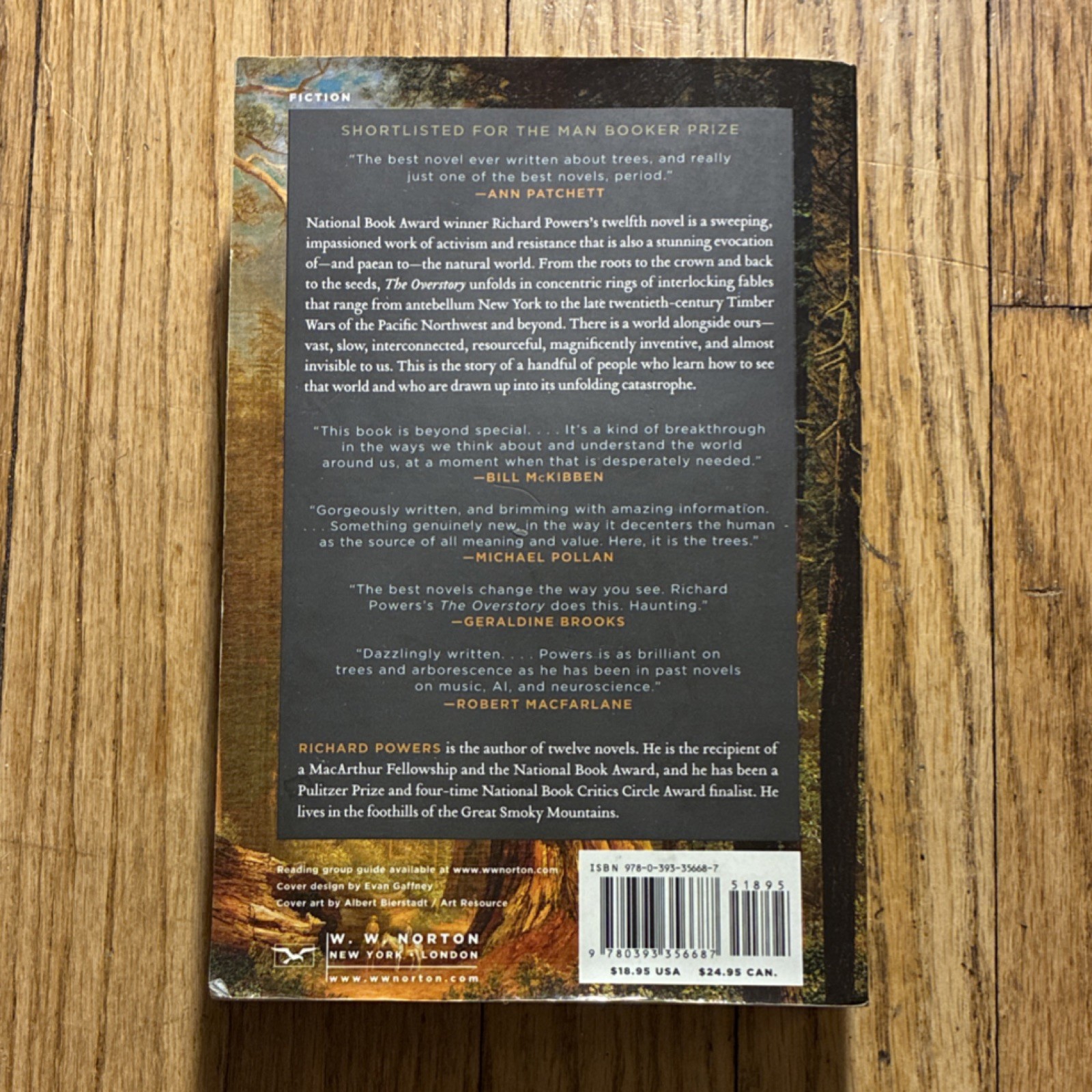 The Overstory by Richard Powers, Paperback, W. W. Norton, Trees, Environment