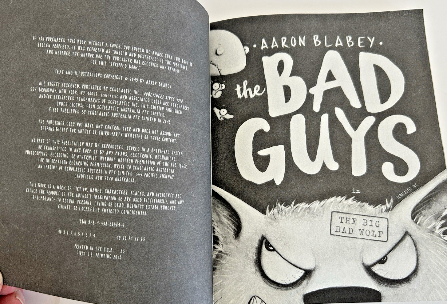 Mixed Lot of 4 The Bad Guys Books by Aaron Blabey Wolf Dream Works Movie