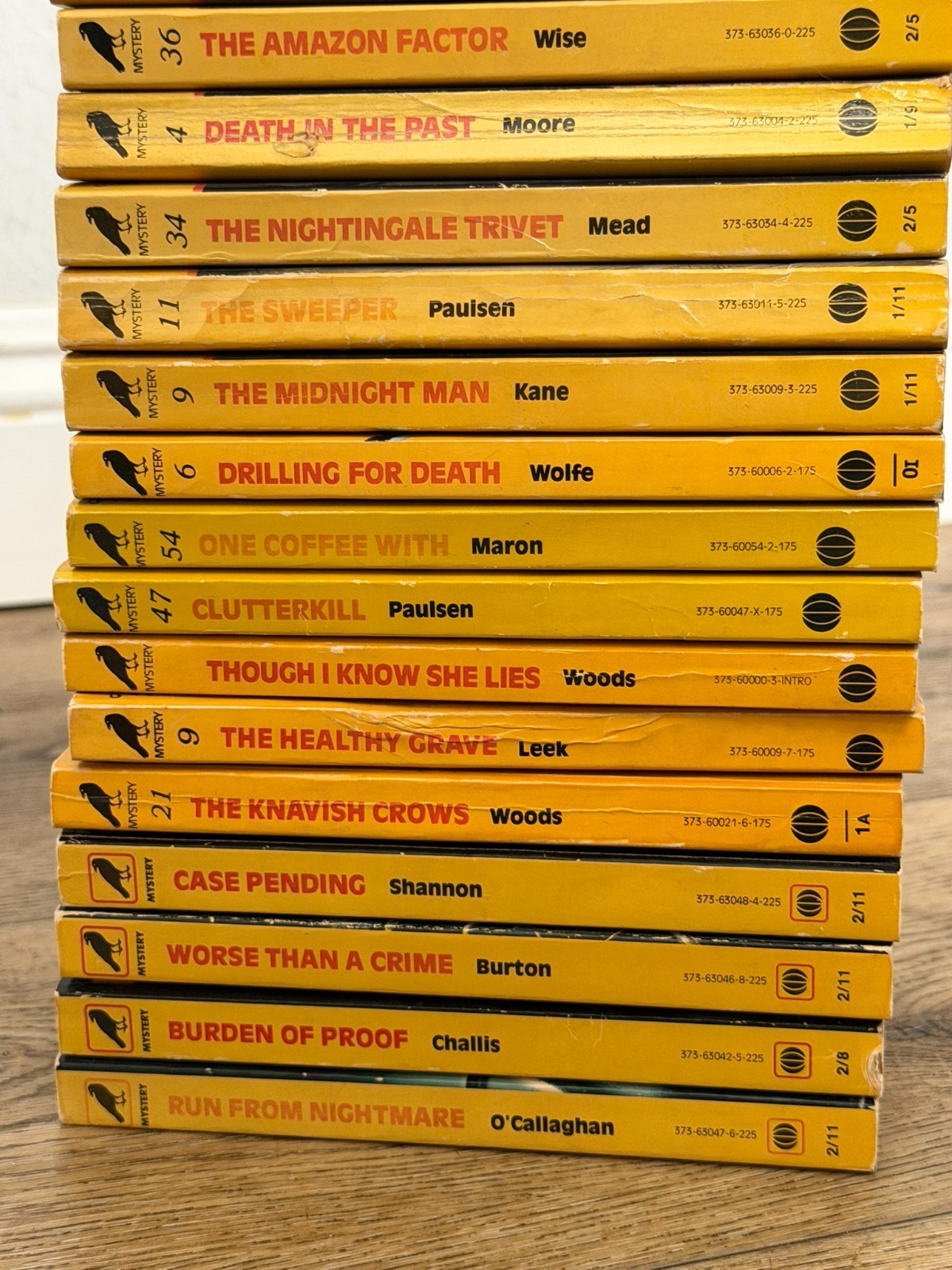 20 Vintage Mystery Paperback Book Lot Raven House Mysteries Crime Thriller
