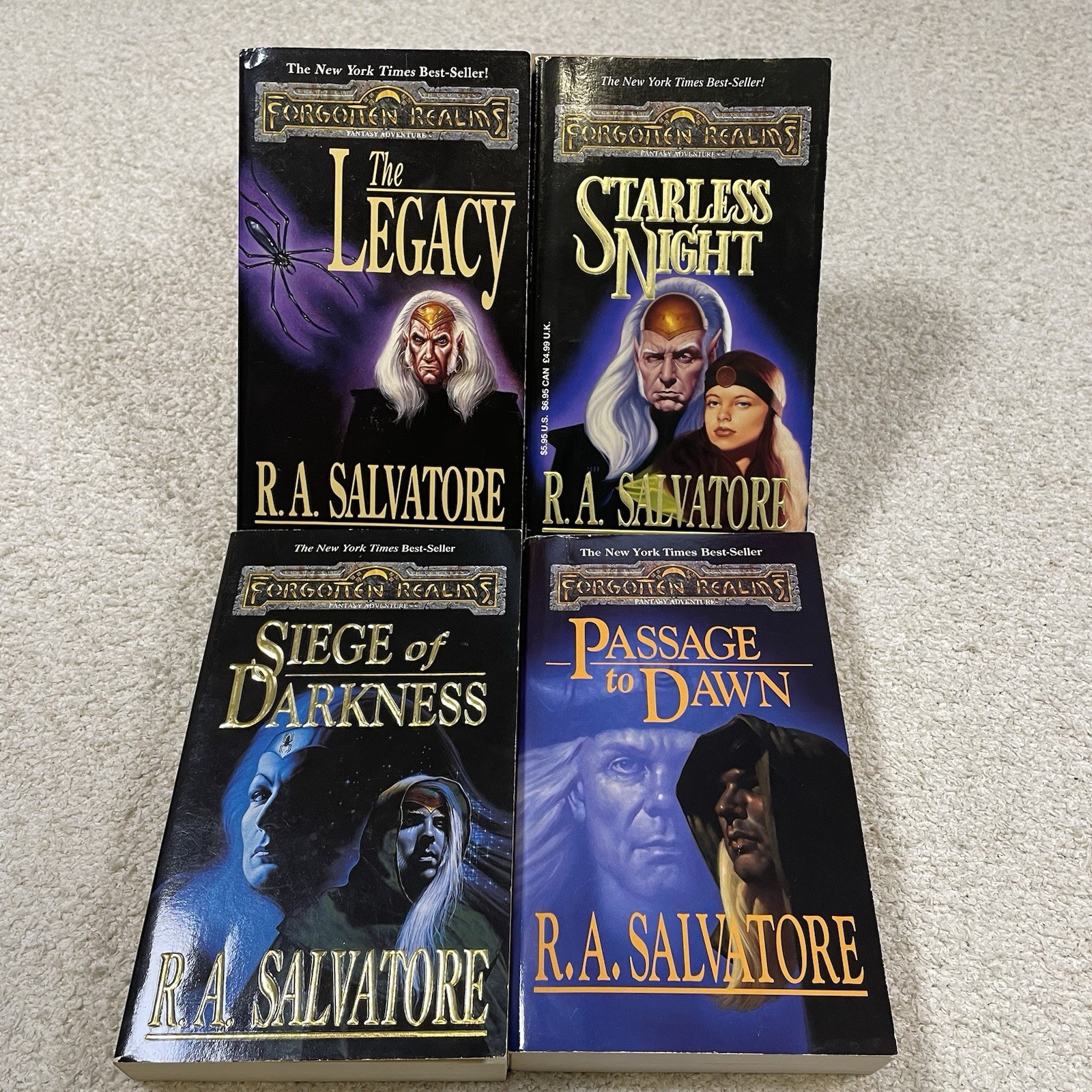 Legacy Of The Drow – Original TSR Set – Legend Of Drizzt – RA Salvatore