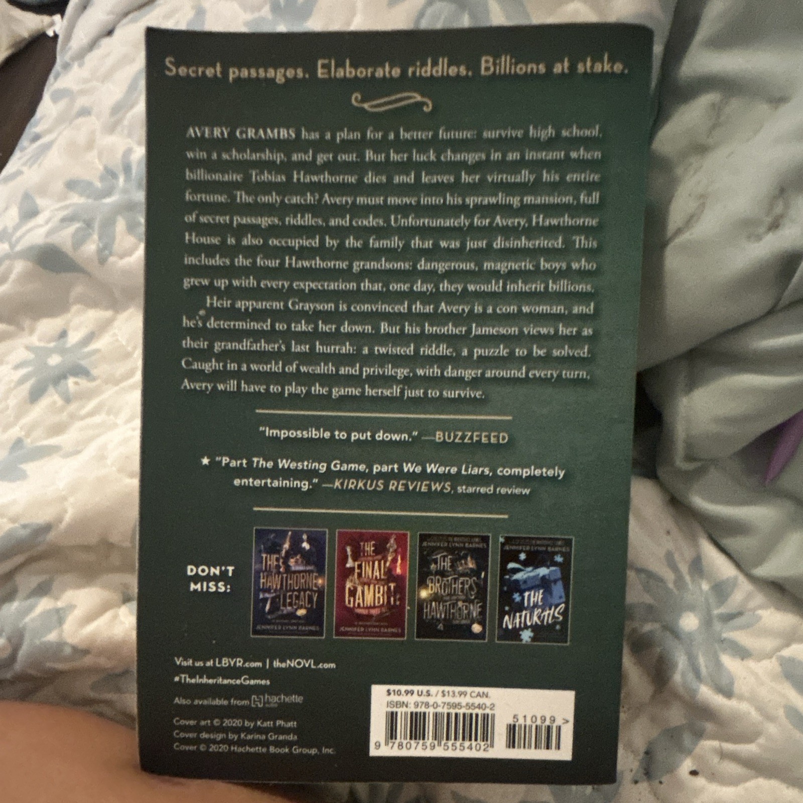 The Inheritance Games (The Inheritance Games #1) Jennifer Lynn Barnes 2021 TPB