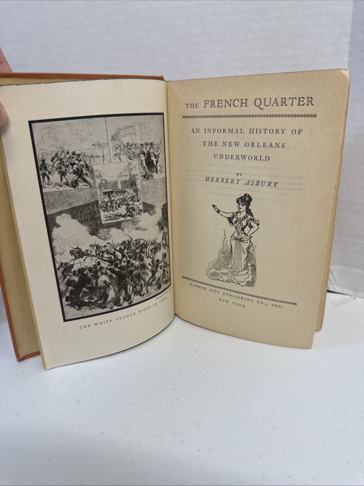 The French Quater, by Herbert Asbury 1938 Book Hardcover